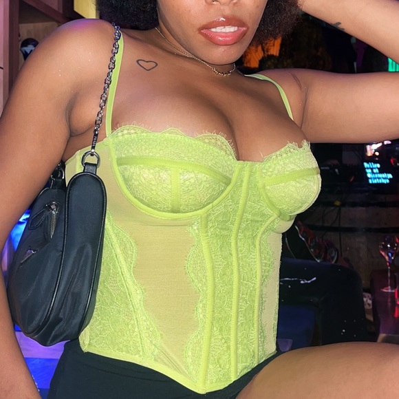 Urban Outfitters Lime Out From Under Modern Love Corset - Picture 5 of 5